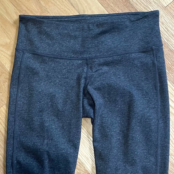 Athleta Chaturanga Gray Split Ankle Tights Leggings Pants - Picture 2 of 6